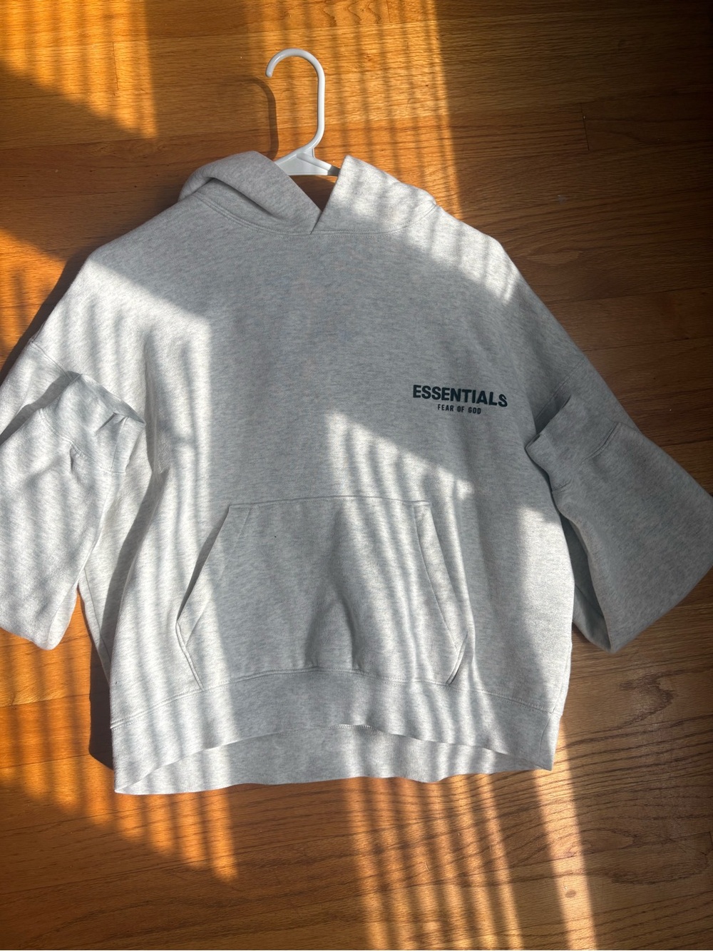 Essentials Fear of God Light Grey Hoodie